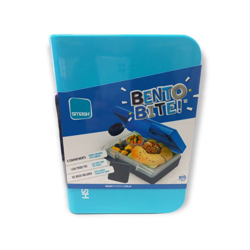 Picture of SMASH BENTO BITE 6 COMPARTMENT - LIGHT BLUE/BLUE